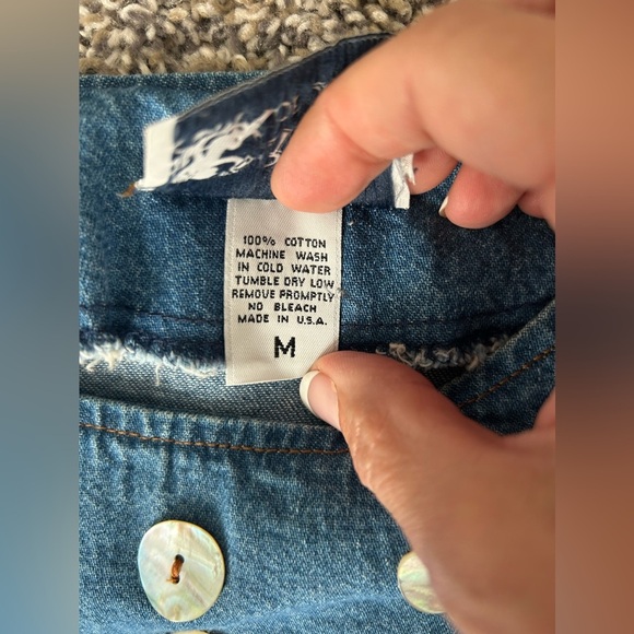 RAMA of USA vintage women’s 100% cotton denim top size medium - Picture 4 of 10